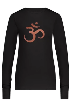 Karuna OM Yoga Langarmshirt – Onyx Black from Urban Goddess