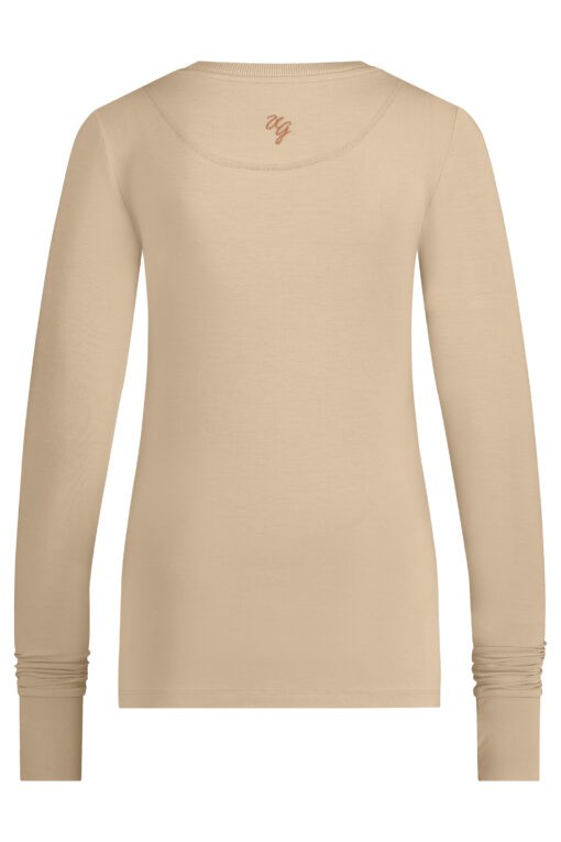 Karuna OM yoga longsleeve shirt – Sand from Urban Goddess