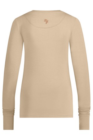 Karuna OM yoga longsleeve shirt – Sand from Urban Goddess