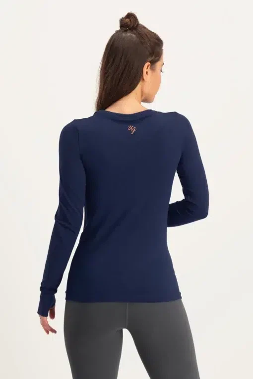 Karuna OM Yoga Langarmshirt – Midnight from Urban Goddess