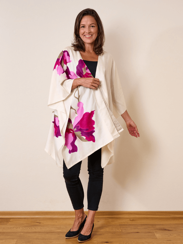 Organic Silk Kimono- Fallen leaf from Urban Medley