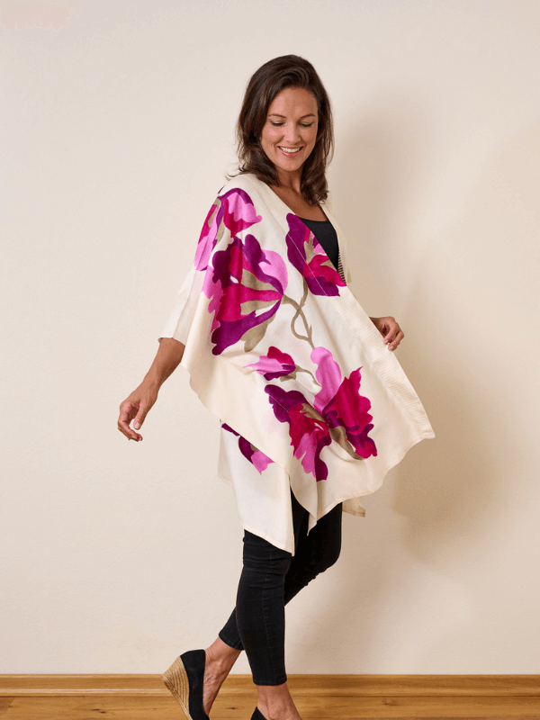 Organic Silk Kimono- Fallen leaf from Urban Medley