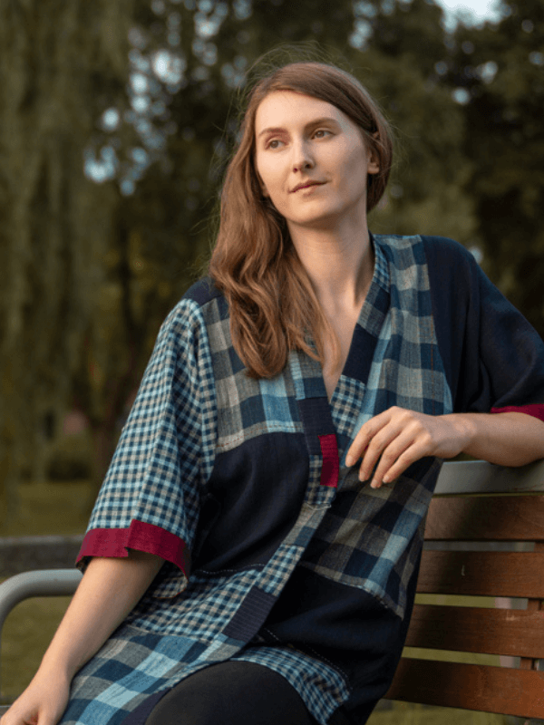 Indigo Boxy Kimono from Urban Medley