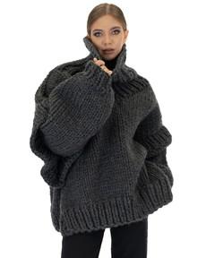Turtle Rolled Neck Sweater - Dark Grey van Urbankissed