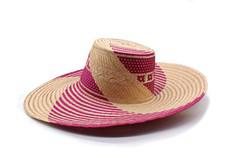 Yonna Fuchsia Wide Brim Straw Hat van Urbankissed