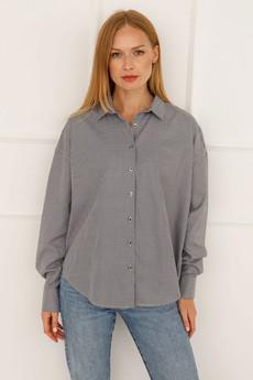 Classic Oversize Shirt Pepite Pattern via Urbankissed