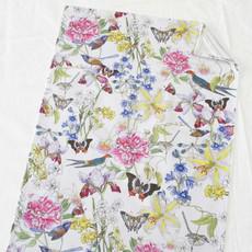 Floral Tea Towel Cotton - Flowers, Butterflies & Birds van Urbankissed