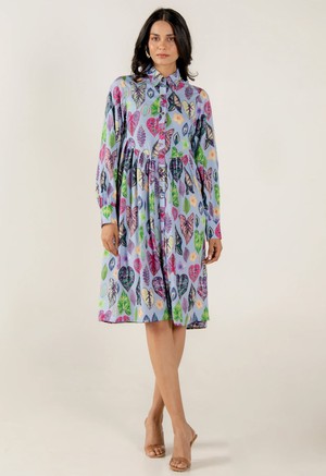 Floral Dress Midi Longsleeve from Urbankissed