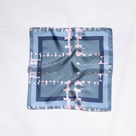 Silk Scarf - Blue - St Stephens from Urbankissed