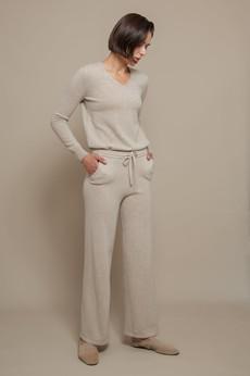 Wide-leg Knit Tousers via Urbankissed