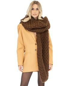 Blanket Chunky Scarf - Brown van Urbankissed