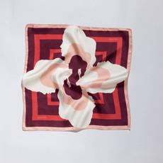 Silk Scarf - Dark Red via Urbankissed