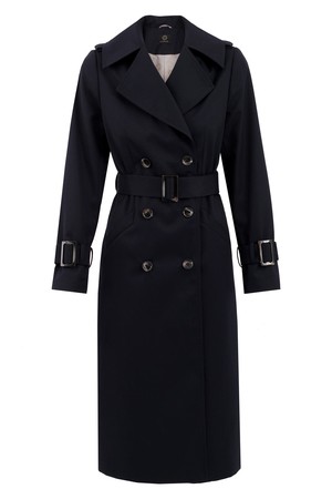 Trench Coat Navy Blue from Urbankissed