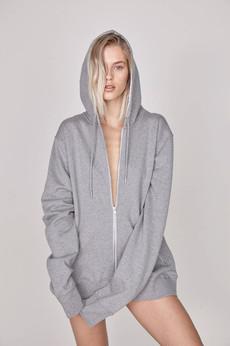 The Cara | Hooded Sweater - Grey van Urbankissed