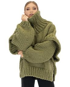 Turtle Rolled Neck Sweater - Khaki van Urbankissed