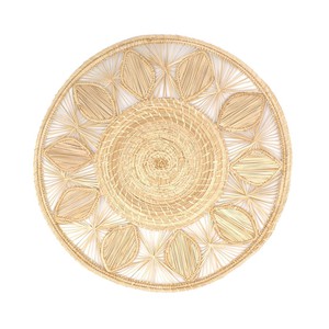 Round Placemats Boho Natural Straw Woven (Set x 4) from Urbankissed