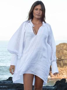 Oversized Dress Shirt White - Jules van Urbankissed