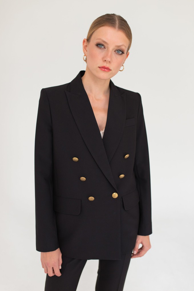 Double-Breasted Jacket Black from Urbankissed