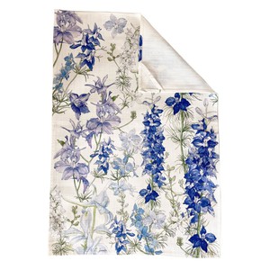 Floral Tea Towel Cotton - Delphinium from Urbankissed
