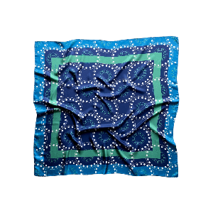 Silk Scarf - Blue - Delphi from Urbankissed