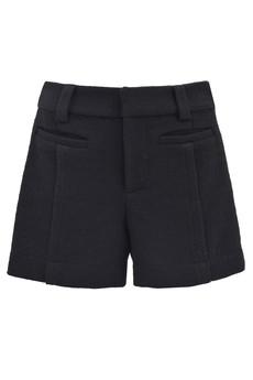 Tweed Shorts Black via Urbankissed