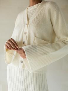 Iman Mohair Cardigan in Ivory via Urbankissed