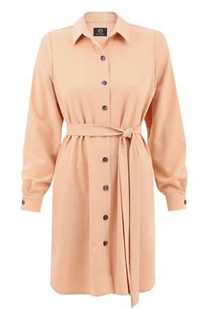 Amelie Beige Shirt Dress from Urbankissed