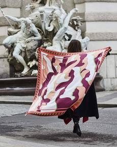 Silk Scarf Large - Purple via Urbankissed