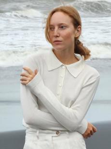 Chopin Knit Shirt in Natural van Urbankissed