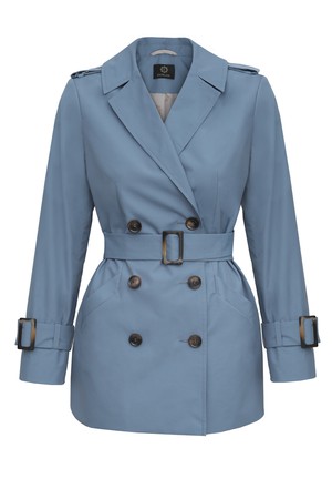 Short Blue Trench Coat from Urbankissed