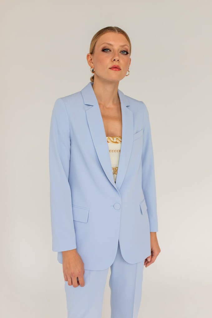 Classic Loose Fit Blazer Blue from Urbankissed
