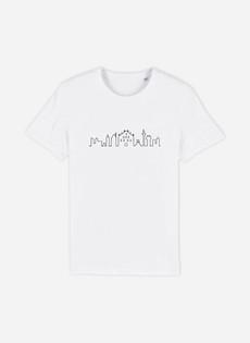 Embroidered Skyline - Milan | Organic Cotton T-shirts van Urbankissed