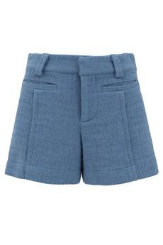 Tweed Shorts Blue via Urbankissed