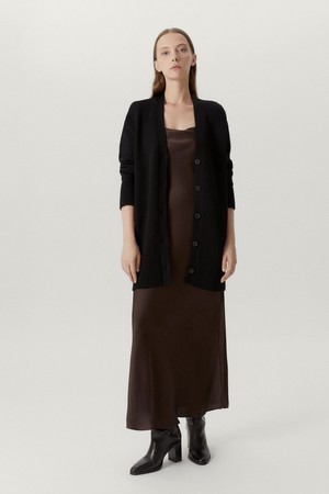 The Merino Wool Oversize Cardigan - Black from Urbankissed