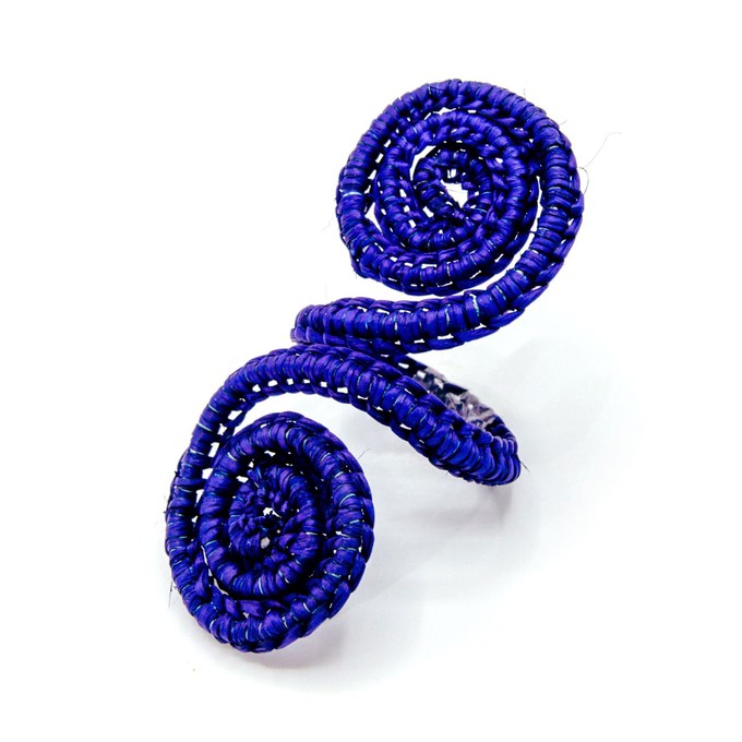 Napkin Rings Blue - Spiral (Set x 4) from Urbankissed