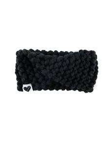 Twisted Knitted Headband - Black van Urbankissed