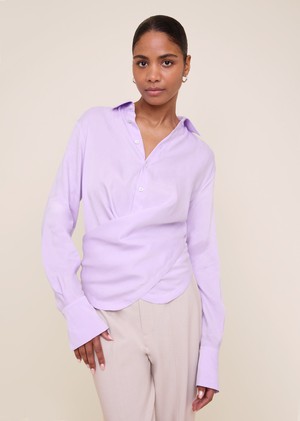 Wrap tie lyocell blouse from Vanilia