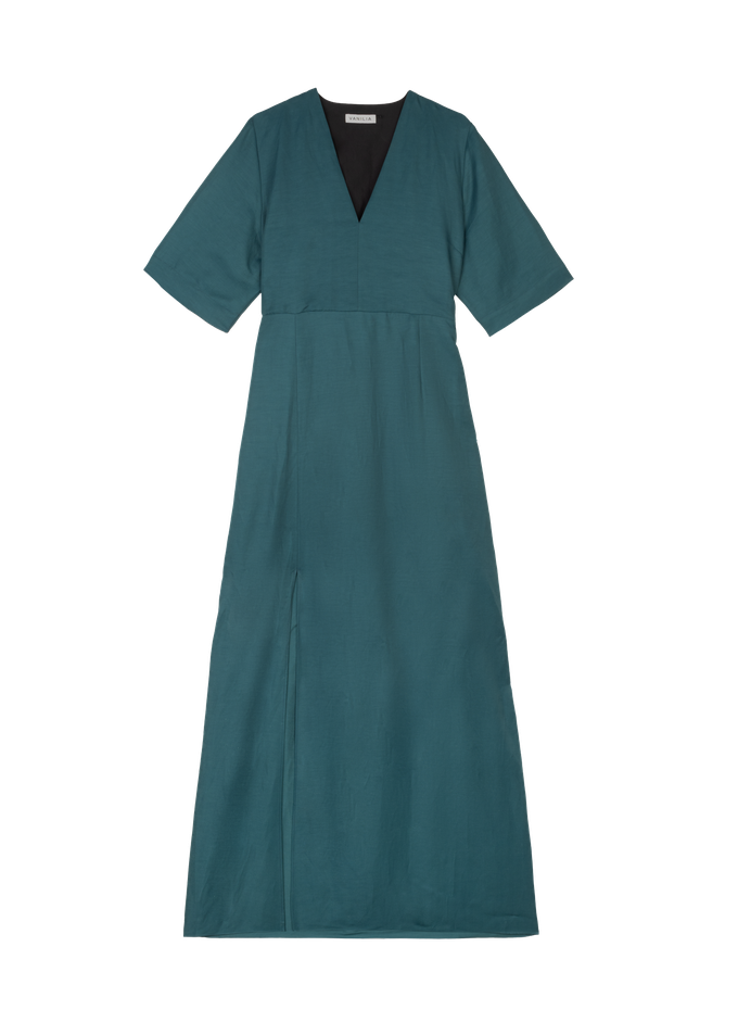 Open back linen dress from Vanilia