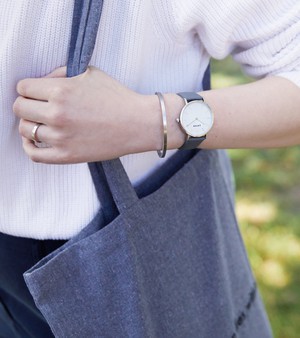 Silver & Slate Grey Watch | Petite from Votch