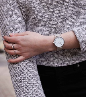 Silver & Light Grey Watch | Petite from Votch