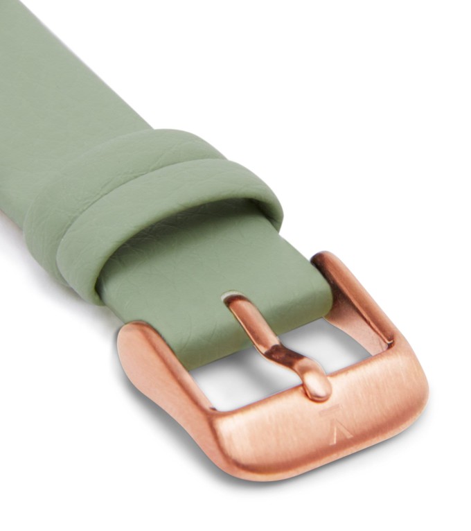 Sage with brushed rose gold buckle | 16mm from Votch