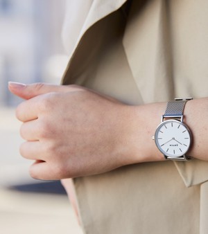 Silver & Silver Watch | Mesh Petite from Votch