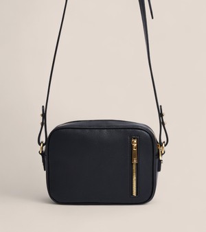 Silvie Vegan Bio-Based Bamboo Dual-Look Bamboo Crossbody Bag in Black from Votch