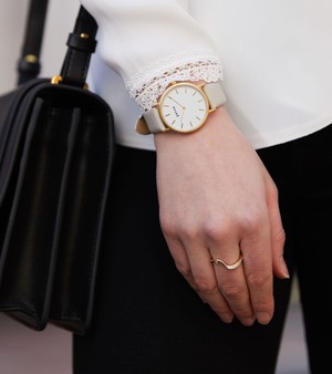 Gold & Light Grey Watch | Petite from Votch