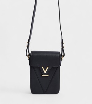 Luna Phone Bag in Black with FREE Elia Card Holder and Raya Keyring from Votch