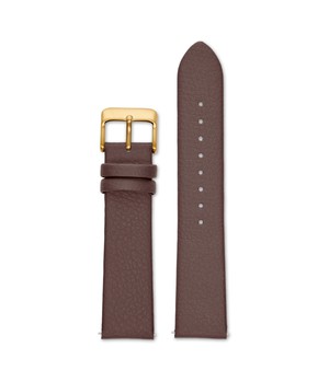 BROWN WITH BRUSHED GOLD BUCKLE | 20MM from Votch