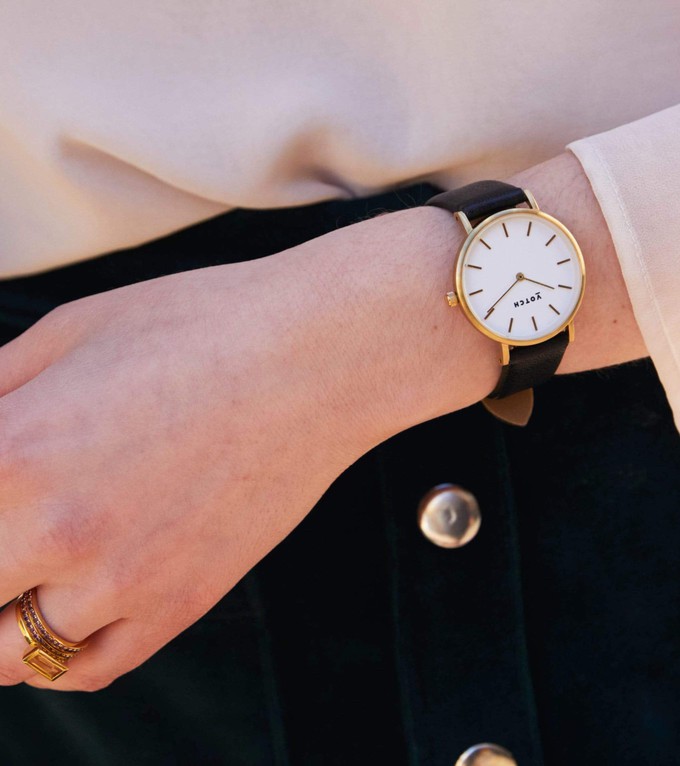 Gold & Black Watch | Petite from Votch