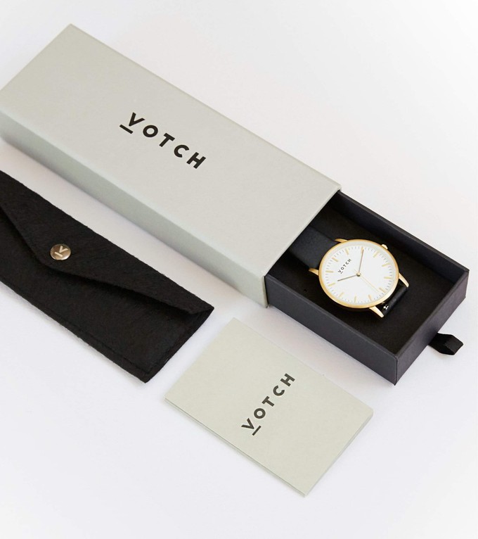 Gold & Brown Watch | Petite from Votch