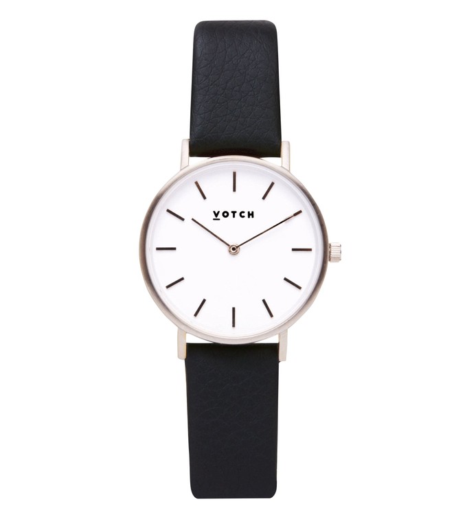 Silver & Black Watch | Petite from Votch