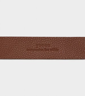 Daisy Vegan Bio-Based Bamboo Western belt in brown from Votch